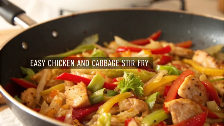 Easy Chicken and Cabbage Stir Fry