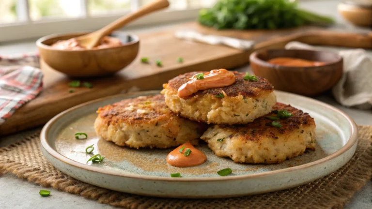 Easy Crab Cakes with Sriracha Aioli