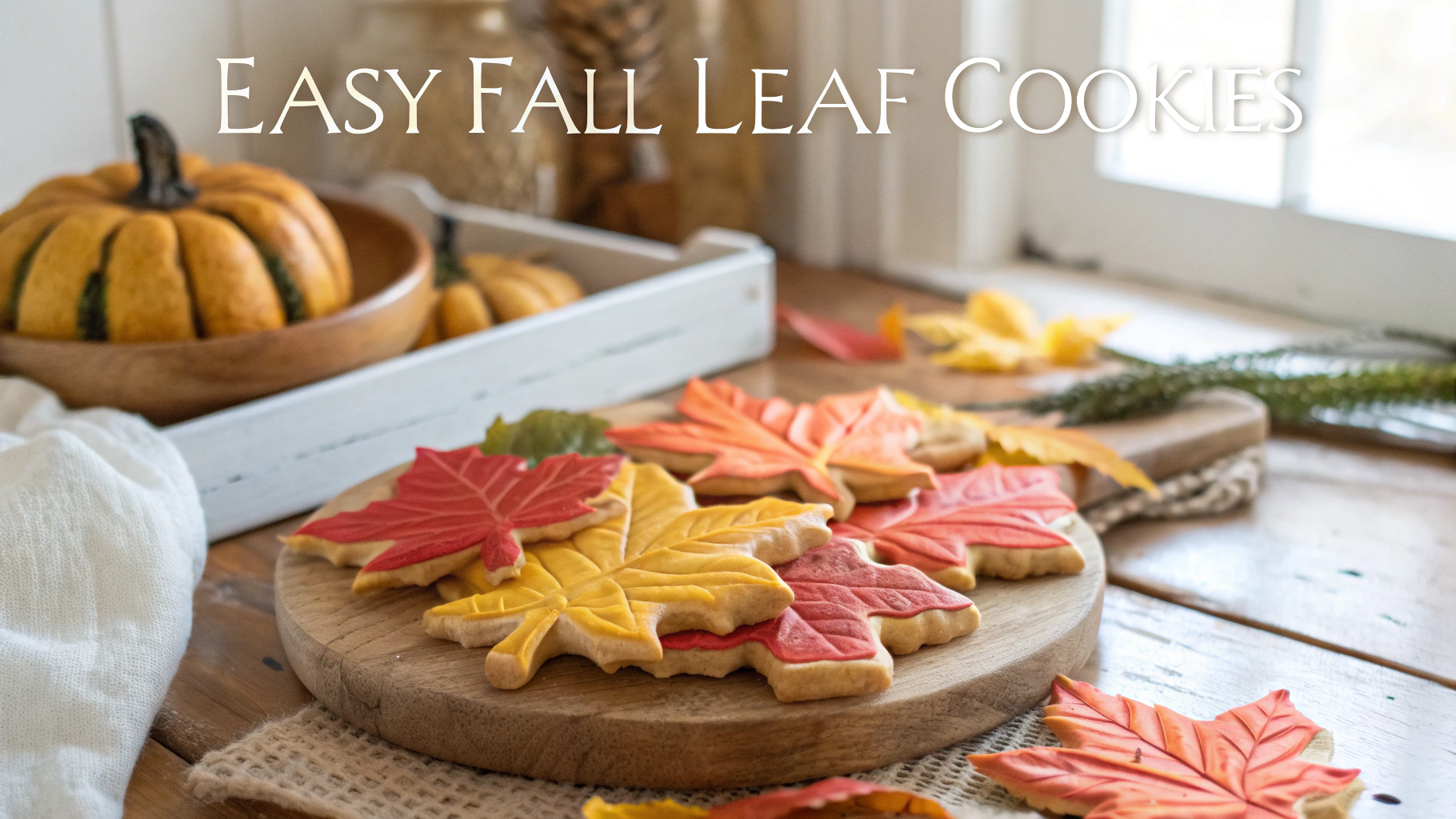 Easy Fall Leaf Cookies