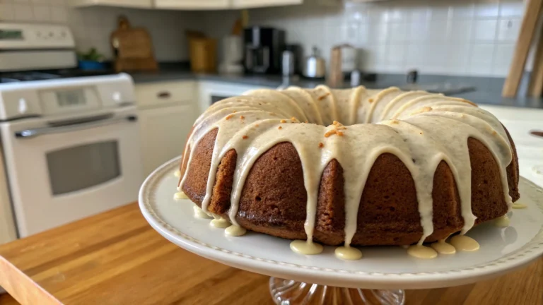 Eggnog Bundt Cake with Eggnog Frosting