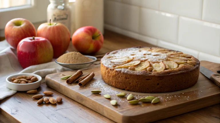 Flourless Apple Almond and 038 Cardamom Cake