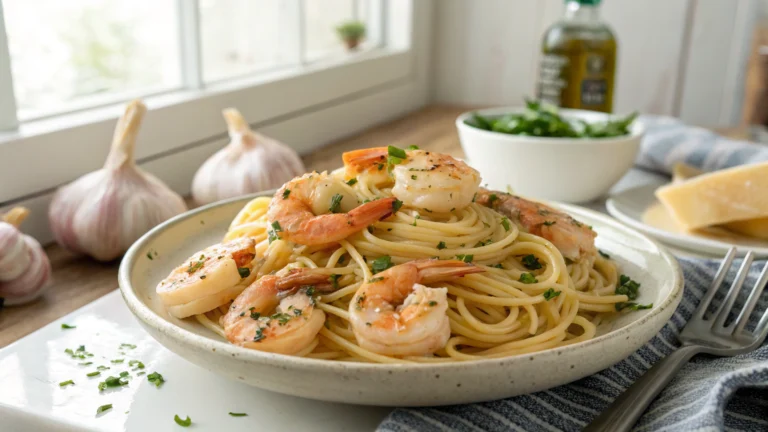 Garlic Butter Shrimp Pasta