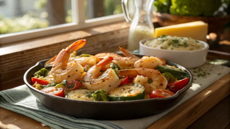 Garlic Parmesan Shrimp and Veggies