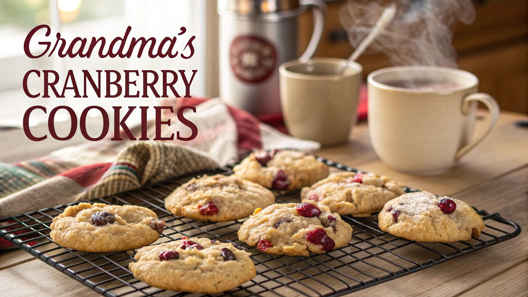 Grandma and 8217s Cranberry Cookies