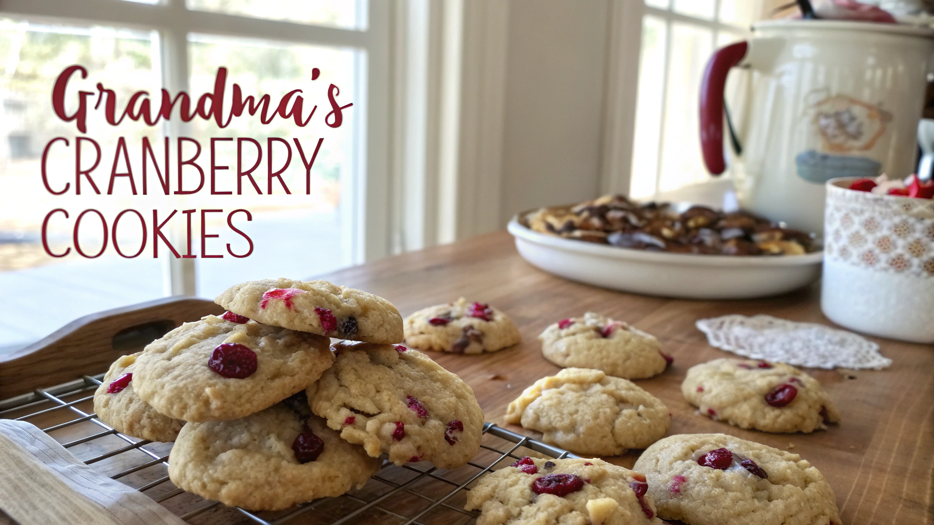 Grandma and 8217s Cranberry Cookies