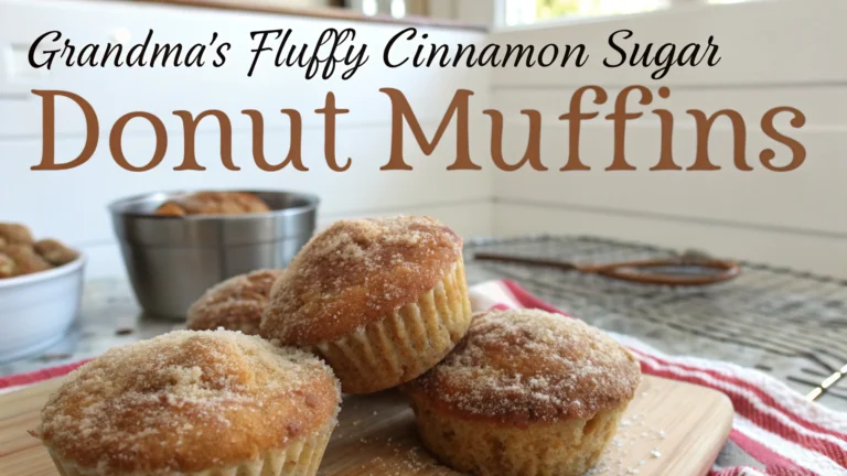 Grandmas Fluffy Cinnamon Sugar Donut Muffins