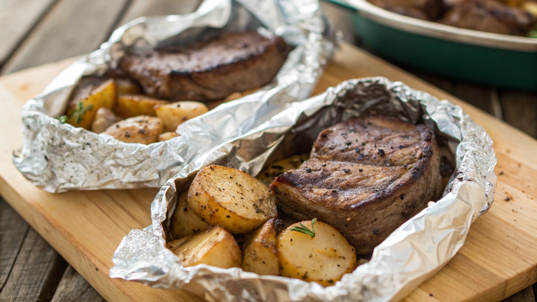 Grilled Steak and Potato Foil Packs