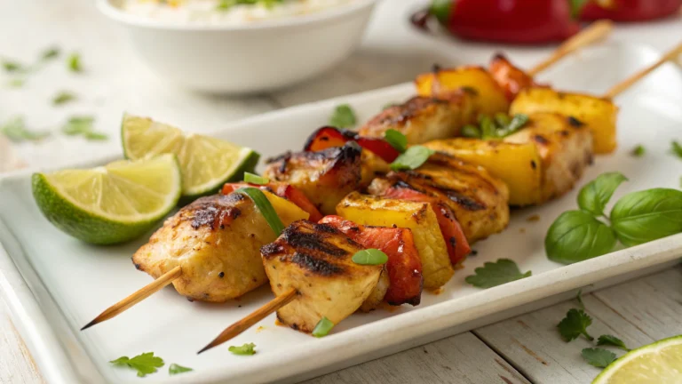 Grilled Thai Coconut Chicken Skewers