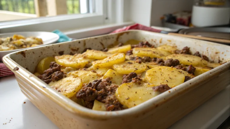 Hamburger Potato Cheese Casserole