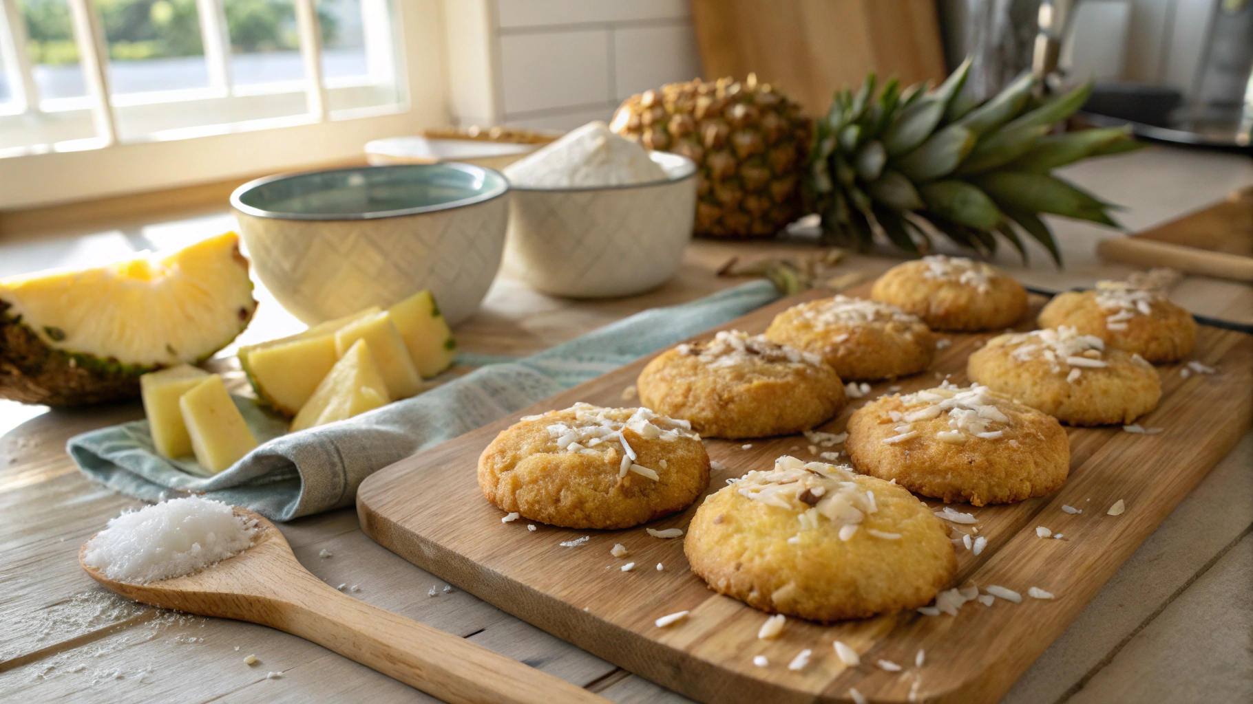 Hawaiian Pineapple Coconut Cookies