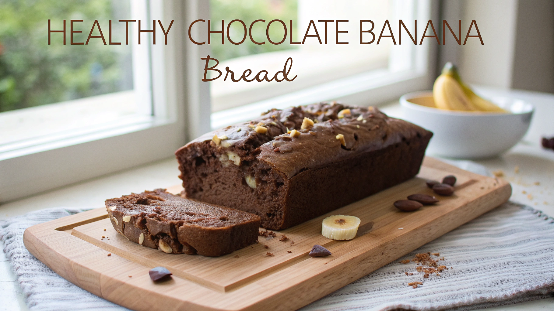 Healthy Chocolate Banana Bread