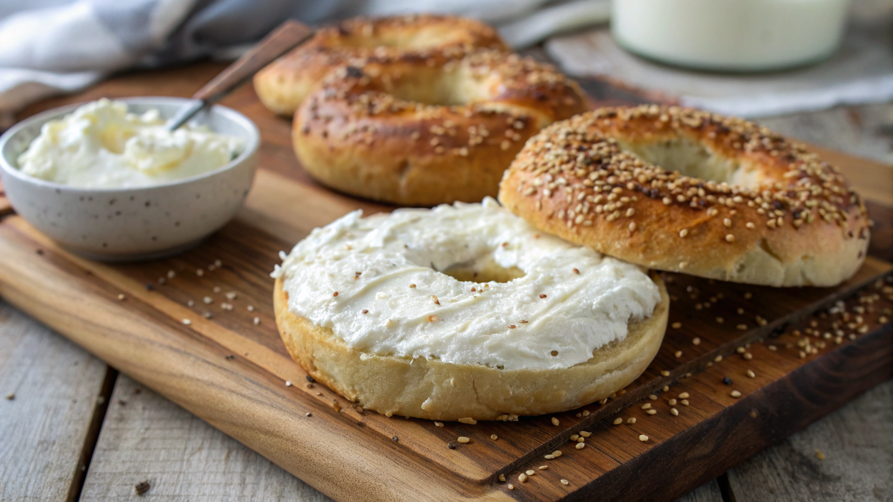 High Protein Greek Yogurt Bagels