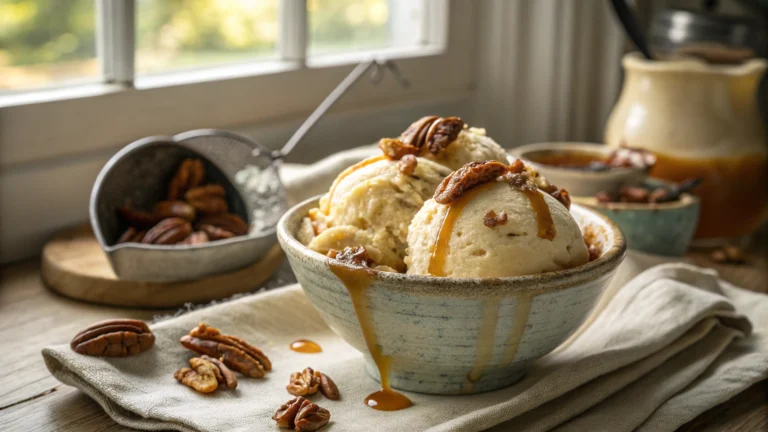 Homemade Butter Pecan Ice Cream