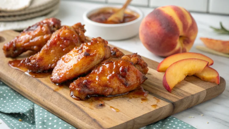 Hot Honey Peach Wings