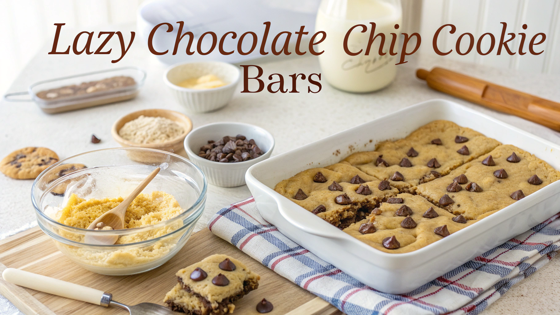 Lazy Chocolate Chip Cookie Bars