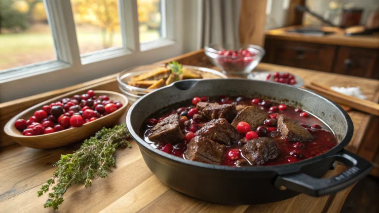 LowBraised Balsamic Cranberry Beef