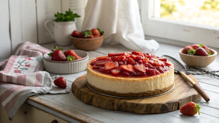 Luscious Strawberry Dream Cheesecake