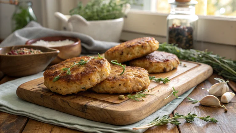 Mediterranean Chicken Patties
