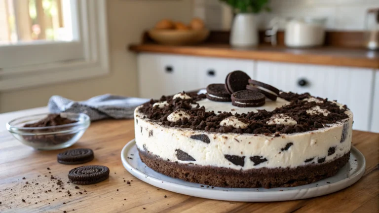 NoBake Cookies and Cream Cheesecake