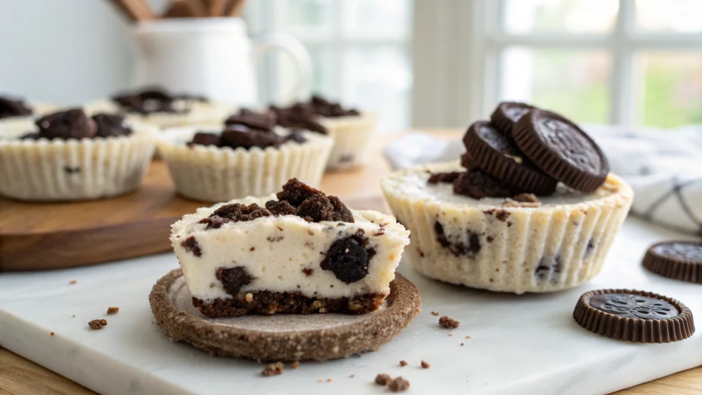 NoBake Cookies and Cream Cheesecake Bites