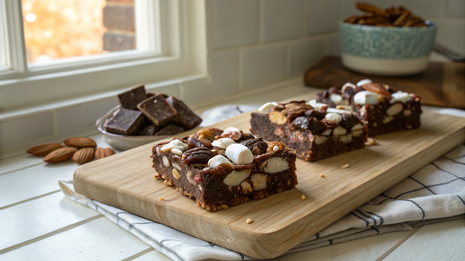NoBake Rocky Road Squares