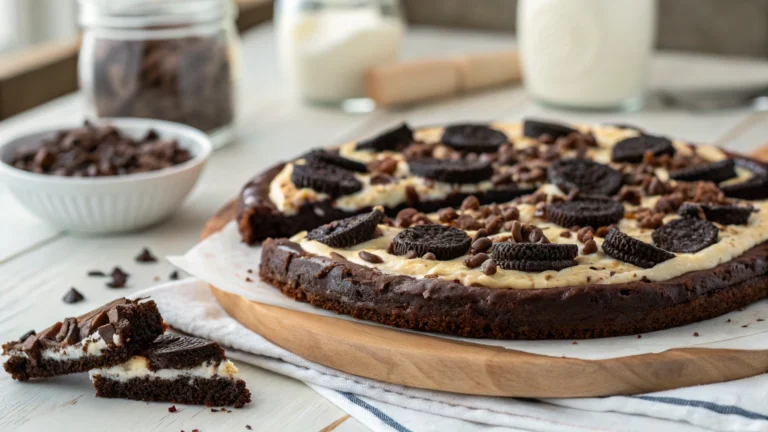 Oreo Fudge Brownie Pizza