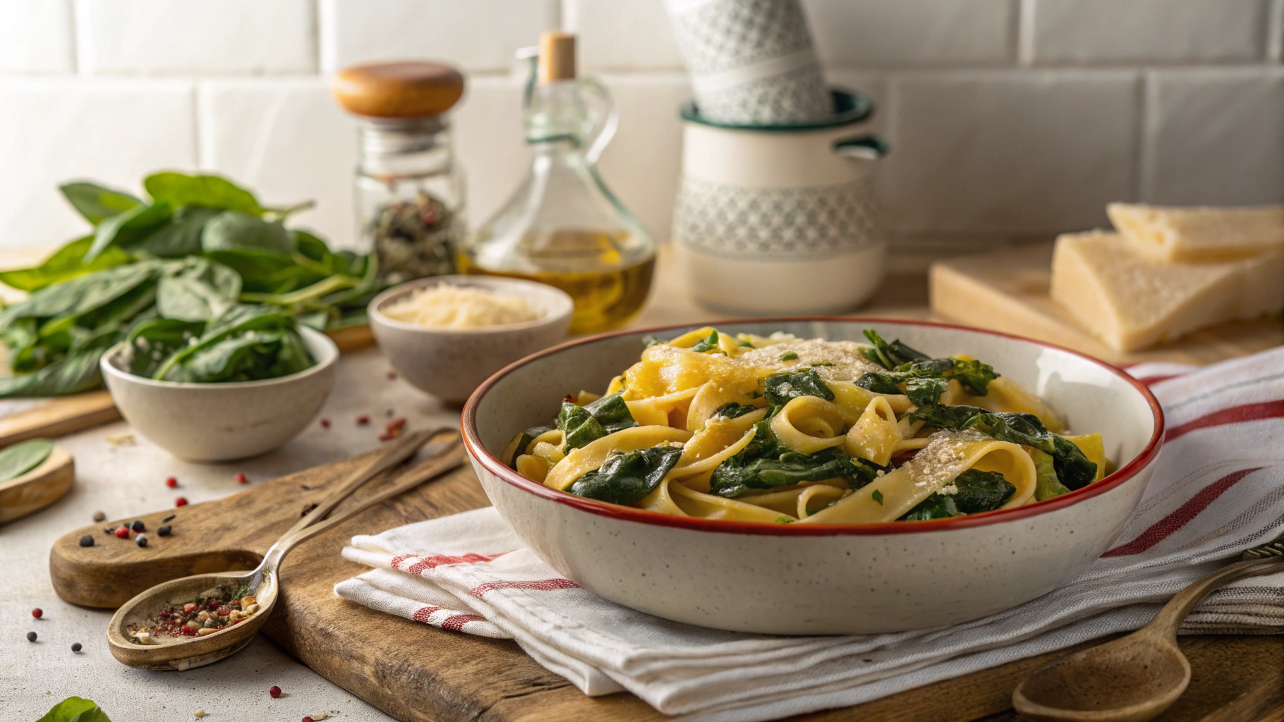 Pasta with Spinach