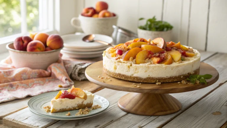 Peach Cobbler Cheesecake Fruit Salad Recipe