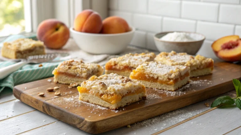 Peach Crumble Bars