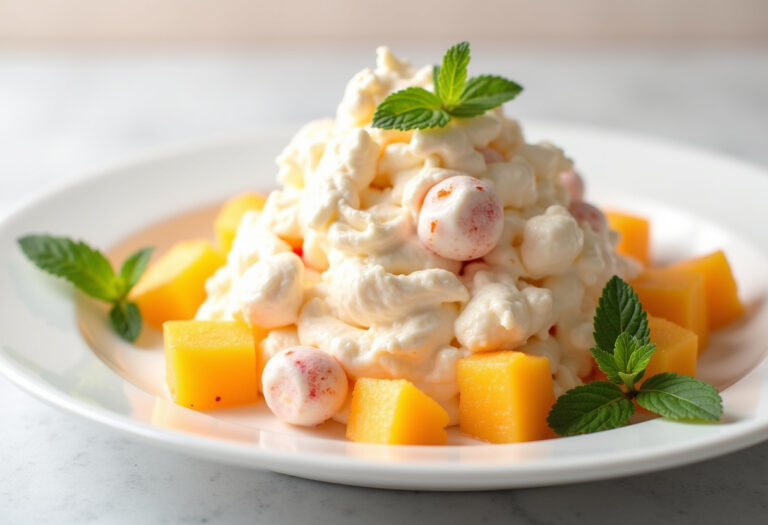 Peach Fluff Salad