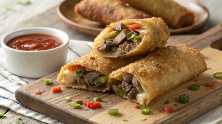 Philly Cheesesteak Egg Rolls