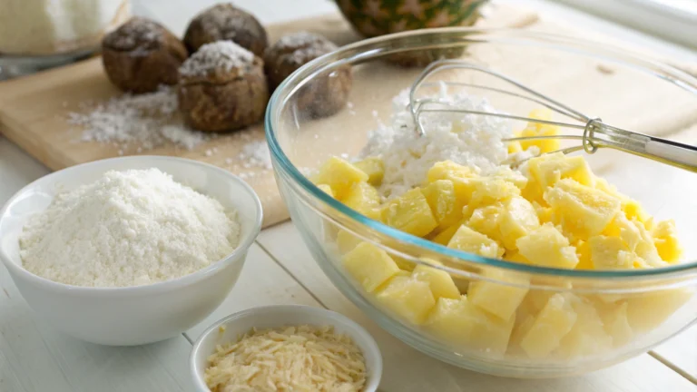 Pineapple Coconut No Bake Balls