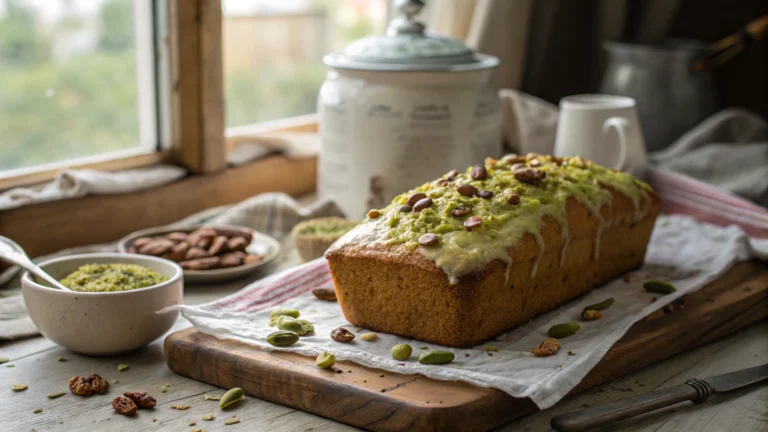 Pistachio Pudding Bread