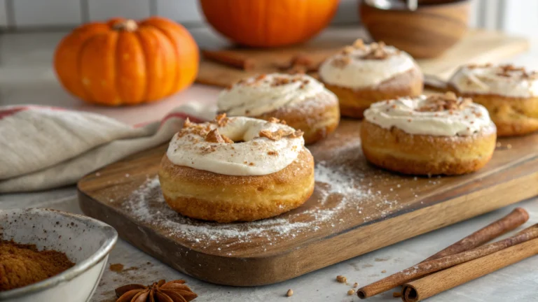 Pumpkin Spice Cheesecake Doughnuts
