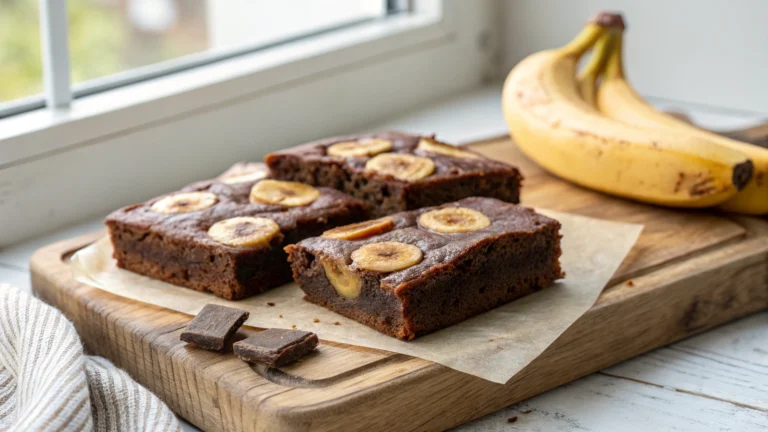 Quick and Easy 3 Ingredient Banana Brownies