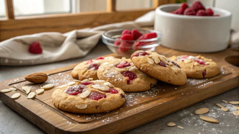 Raspberry Almond Cookies