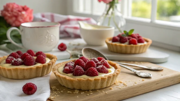 Raspberry and White Chocolate Tartlets Recipe