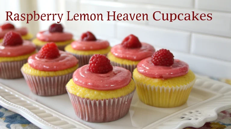 Raspberry Lemon Heaven Cupcakes