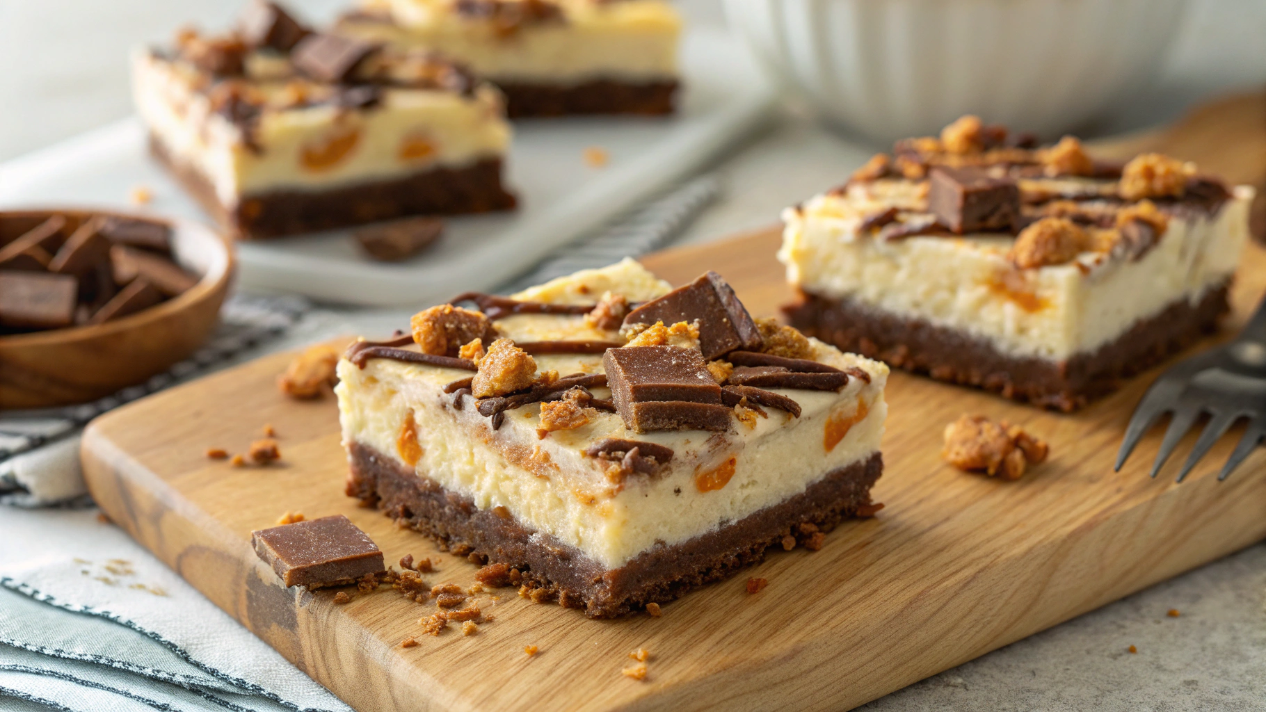 Reese and 8217s Butterfinger Cheesecake Bars