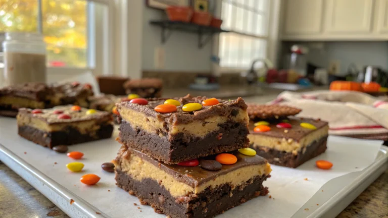 Reeses Pieces Peanut Butter Brownies