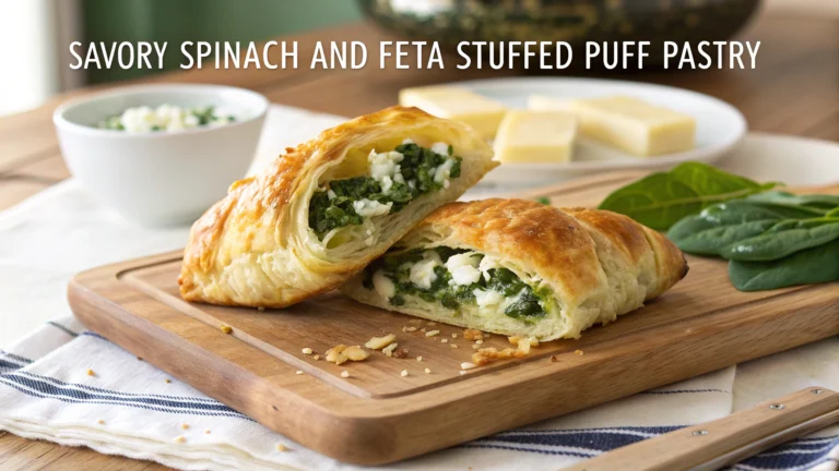 Savory Spinach and Feta Stuffed Puff Pastry