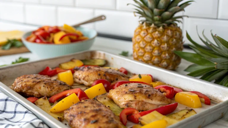 Sheet Pan Hawaiian Chicken