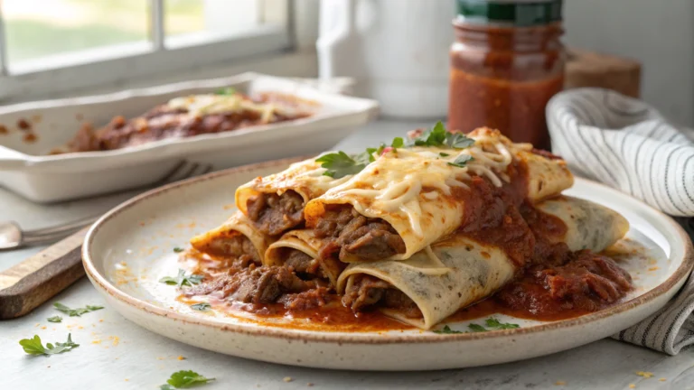Shredded Beef Enchiladas