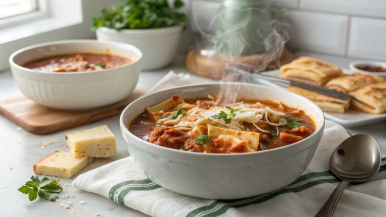 Slow Cooker Lasagna Soup