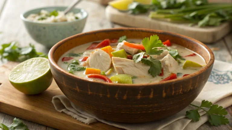 Slow Cooker Thai Coconut Chicken Soup