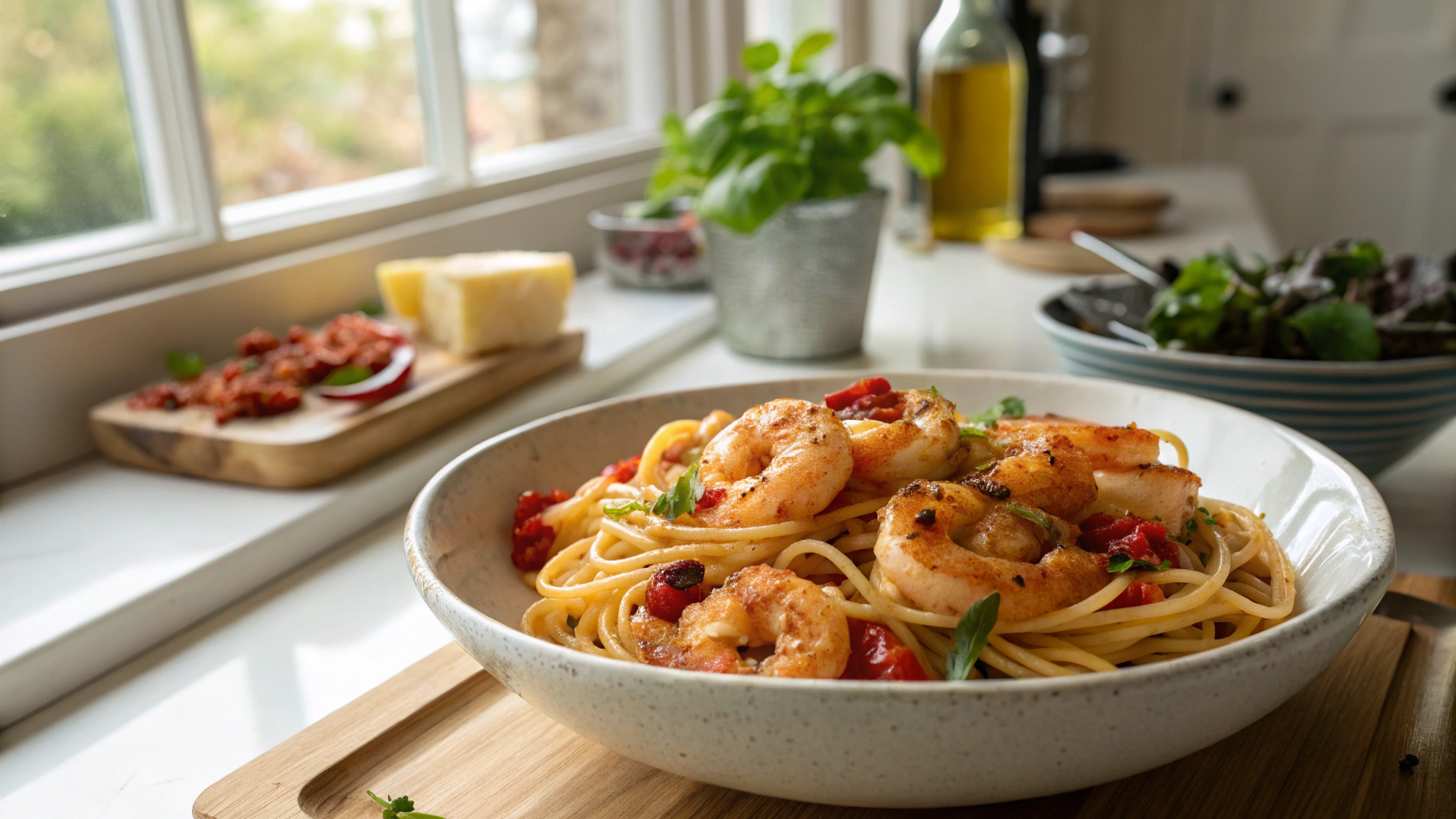 Spicy Shrimp Pasta