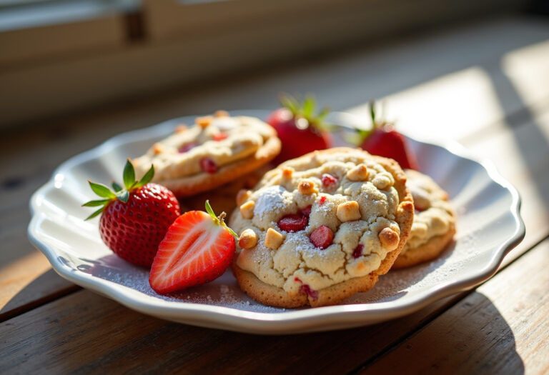 Strawberry Crunch Shortcake Cookies