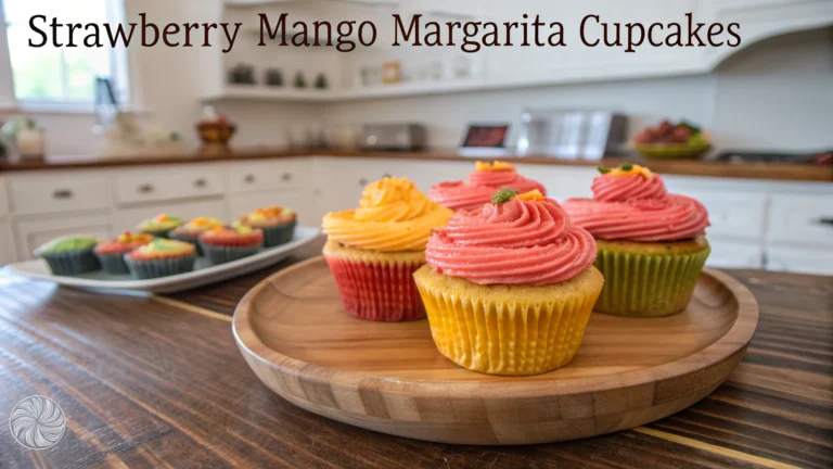 Strawberry Mango Margarita Cupcakes
