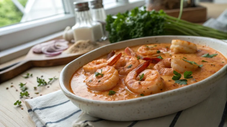 Succulent Shrimp in Creamy GarlicPaprika Sauce