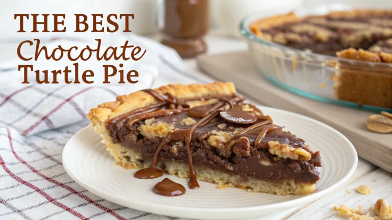 The Best Chocolate Turtle Pie